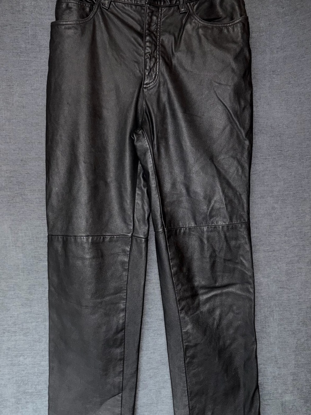 Jones New York Black Slim Leather Pants
